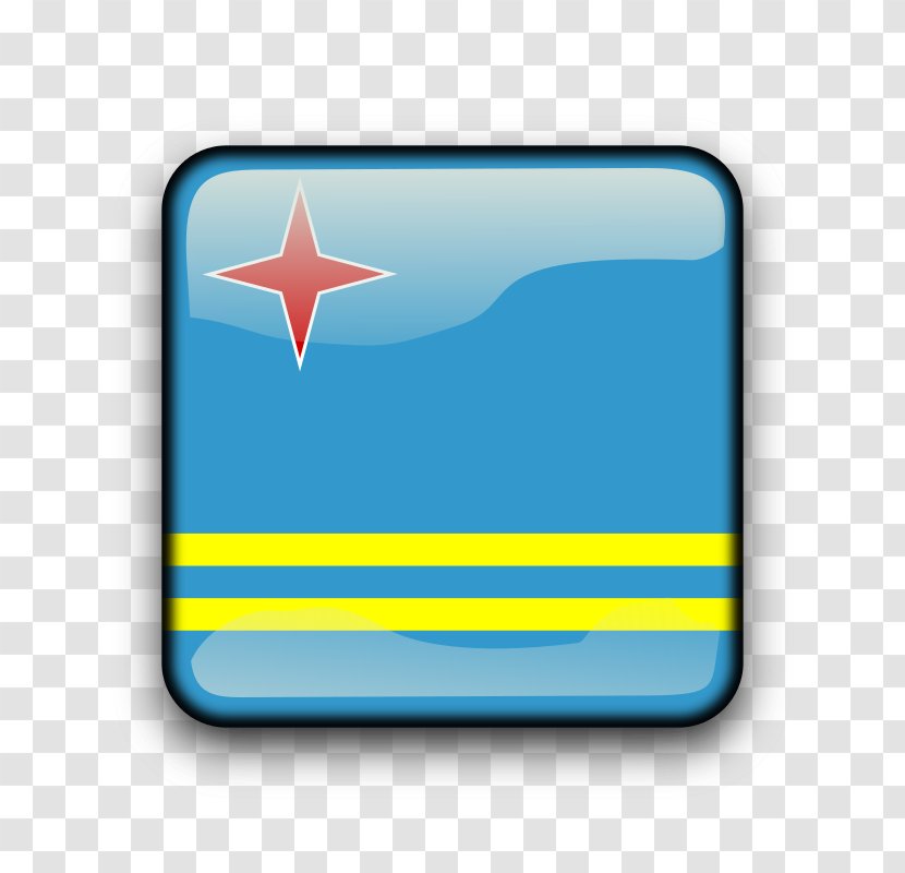 Flag Of Aruba Clip Art - Rectangle Transparent PNG