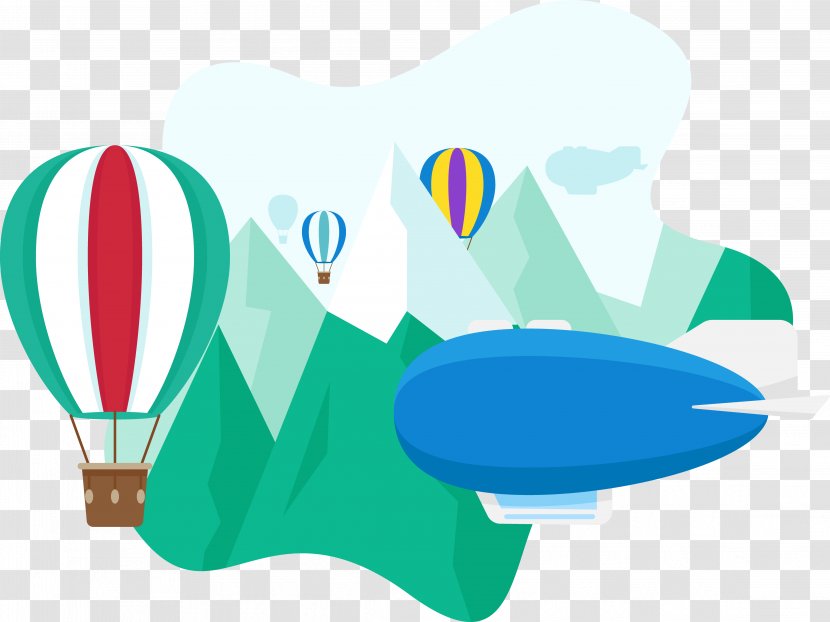 Painted Balloon Rocket - Hot Air Ballooning Transparent PNG