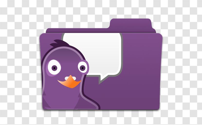 Pidgin Instant Messaging Computer Software Program - Purple Transparent PNG