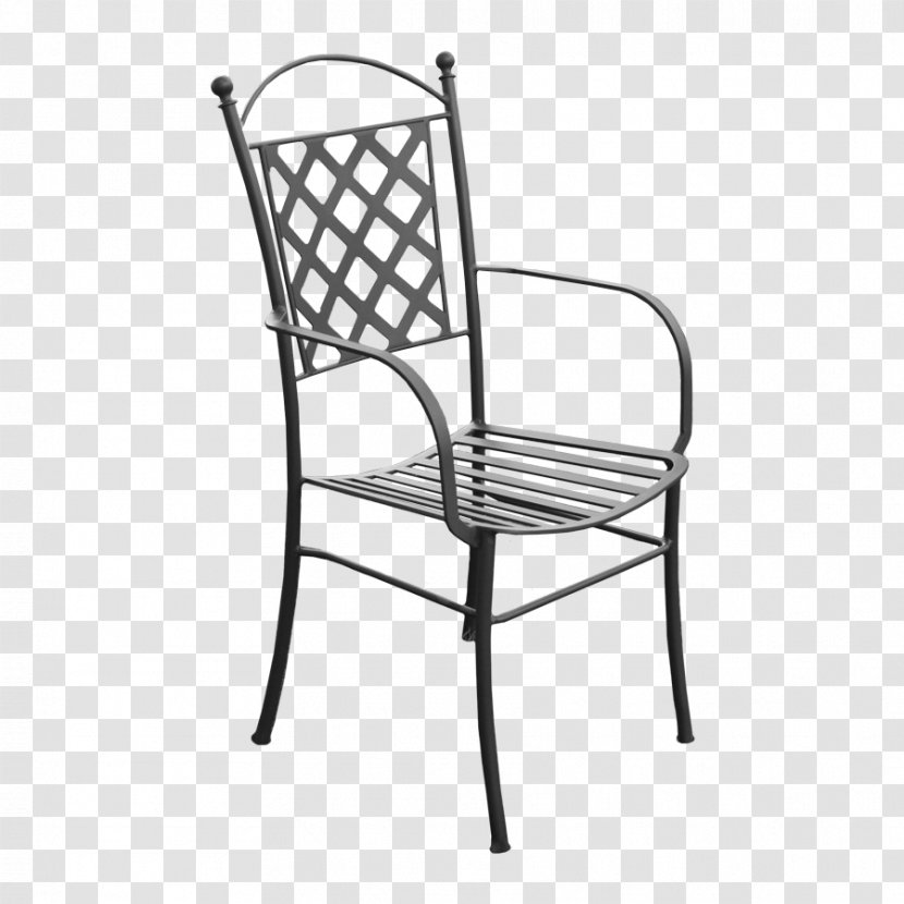 Table Chair Armrest Wicker - Outdoor Furniture Transparent PNG