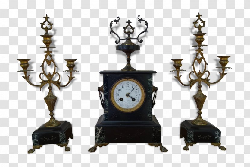 Pendulum Clock Bronze Mantel Table Transparent PNG