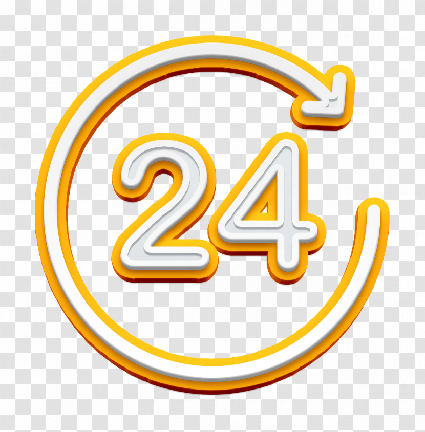 24 Hours Icon Support Service Icon Help Icon Transparent PNG