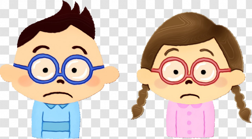 Cartoon Facial Expression Cheek Nose Finger Transparent PNG