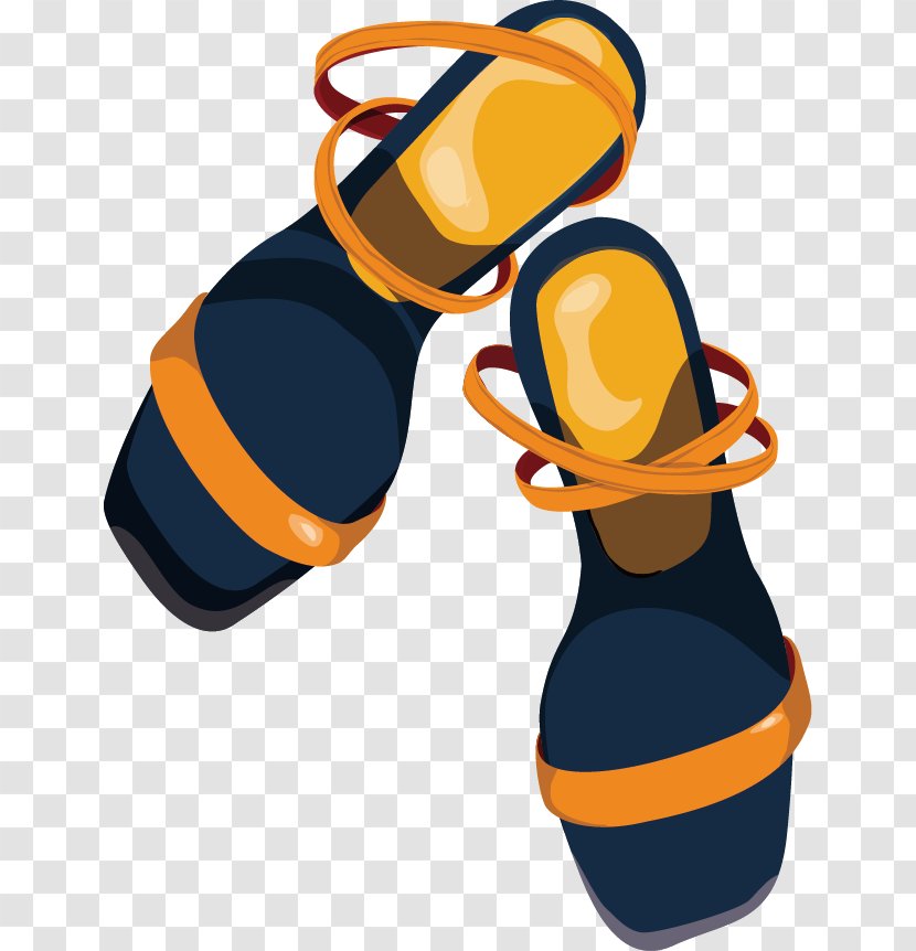 Sandal Shoe Footwear - Yellow - Ms. Summer Sandals Transparent PNG