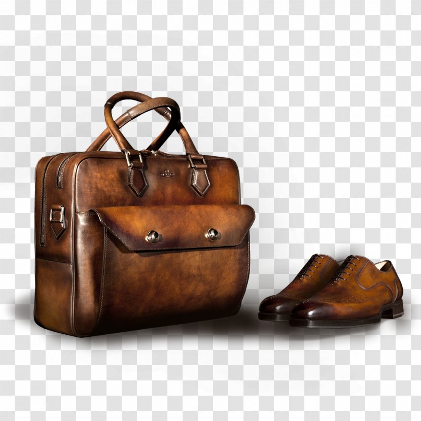 Handbag Baggage Leather Hand Luggage - Brown - Bag Transparent PNG