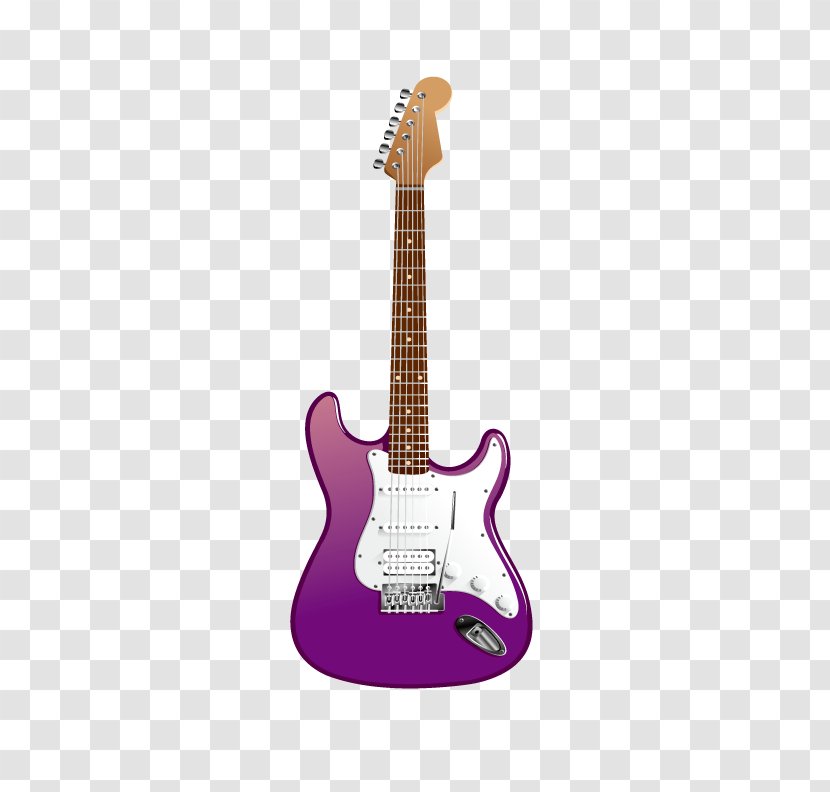 Guitar Amplifier Fender Stratocaster Bullet Electric - Musical Instruments - Purple Transparent PNG