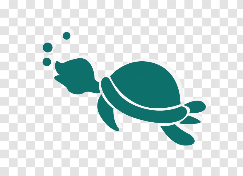 Sea Turtle - Blue - Cute Cartoon Tortoise Transparent PNG