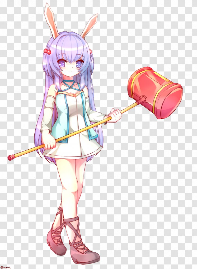 Rabi-Ribi Fan Art Drawing - Silhouette - Girls Transparent PNG