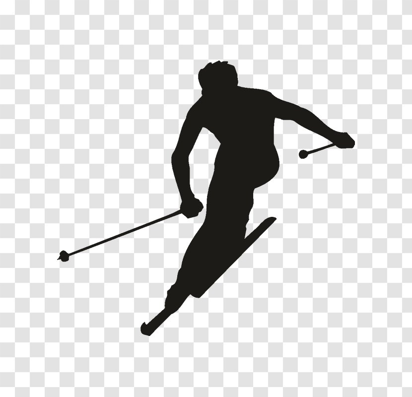 Alpine Skiing Clip Art Winter Sport - Ski Pole Transparent PNG