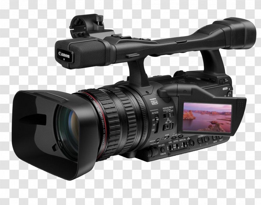 XH-A1s Camcorder High-definition Video HDV Zoom Lens - Camera - Professional Image Transparent PNG