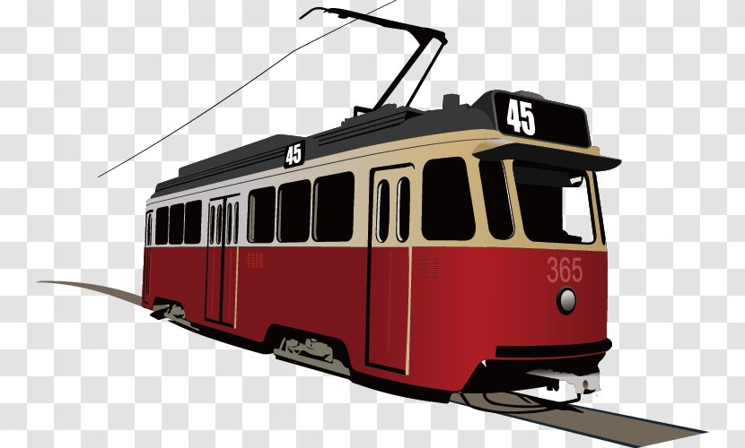 Trams In Lisbon Rapid Transit Clip Art - Photography - Beautifully Train Transparent PNG