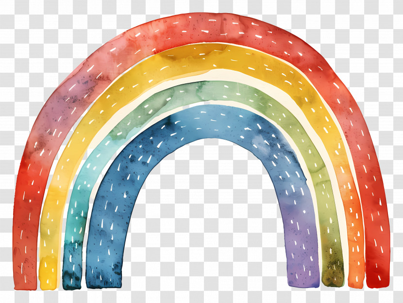 Rainbow - Colorful Watercolor Rainbow Illustration Transparent PNG