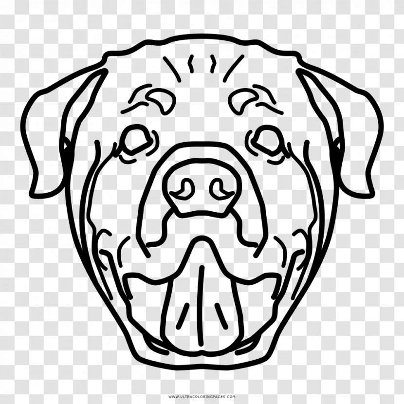 Dog Breed Puppy Rottweiler Snout Drawing - Silhouette Transparent PNG
