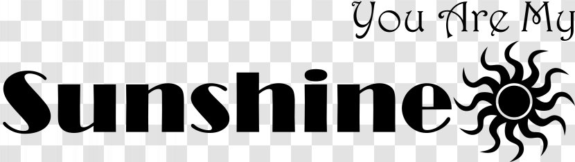 Logo Brand Schwarzes Weiss Yin And Yang Font - Monochrome Photography - You Are My Sunshine Transparent PNG