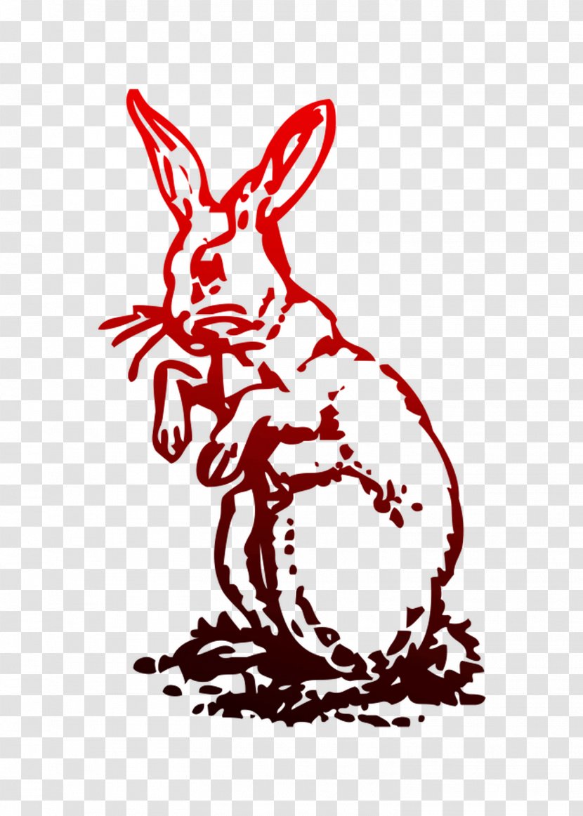 Domestic Rabbit Hare Clip Art Character Pattern - Fiction Transparent PNG