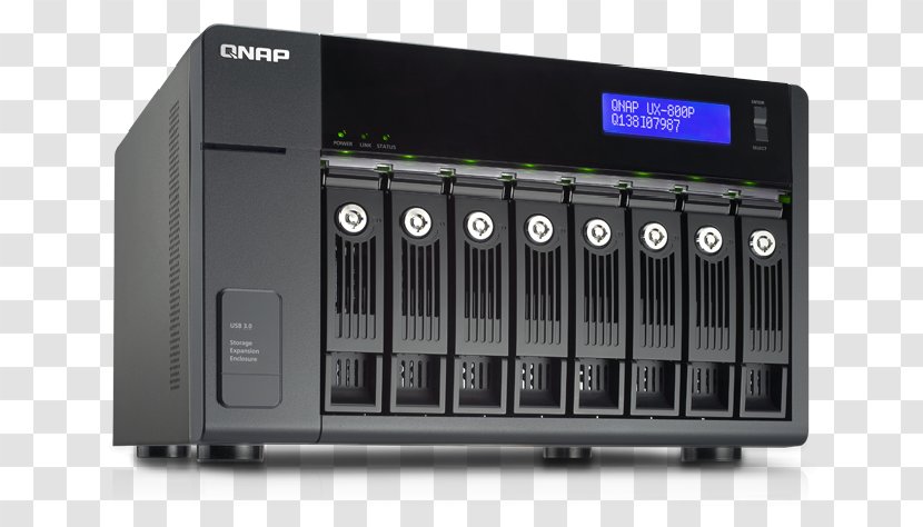 Network Storage Systems QNAP Systems, Inc. UX-500P Serial ATA Hard Drives - Electronic Device - Kl Tower Transparent PNG