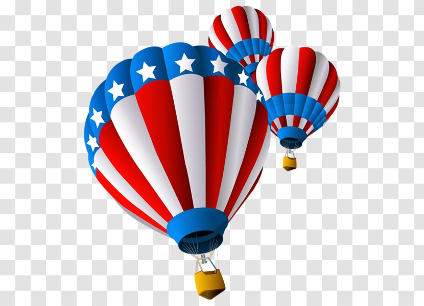 Hot Air Balloon United States Clip Art - Ballooning - July Transparent PNG