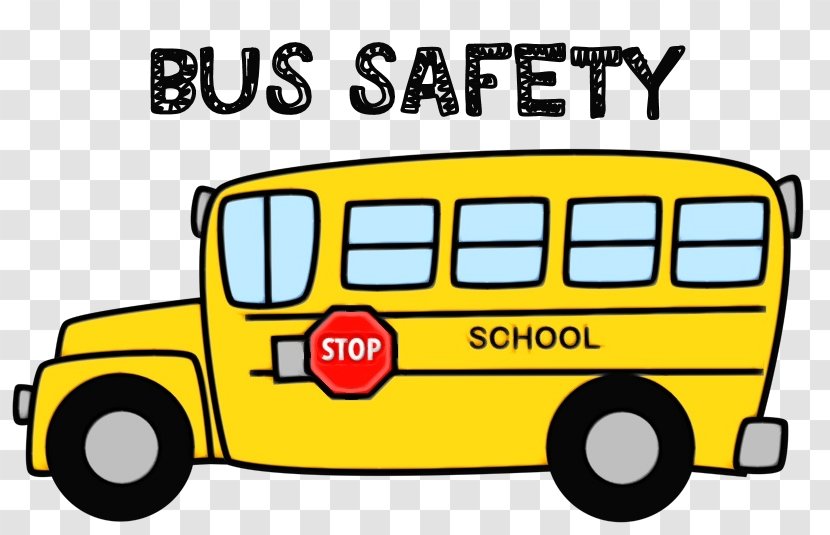 Cartoon School Bus - District - Car Yellow Transparent PNG