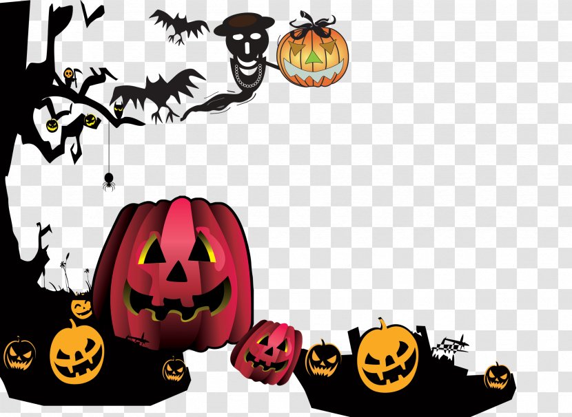 Funny Halloween Pumpkins - Jack O Lantern - Vecteur Transparent PNG