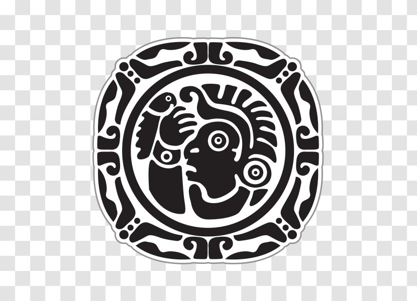 Decal Sticker Engraving Maya Civilization Pattern - Black - Brand Transparent PNG