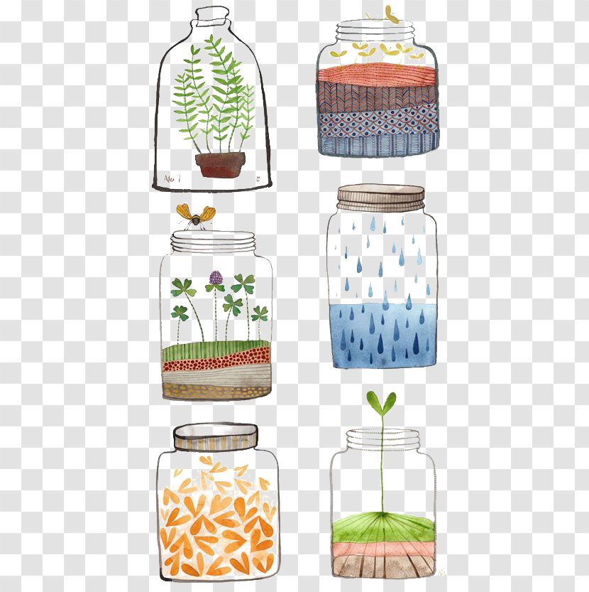 Drawing Watercolor Painting Bottle Icon Transparent PNG