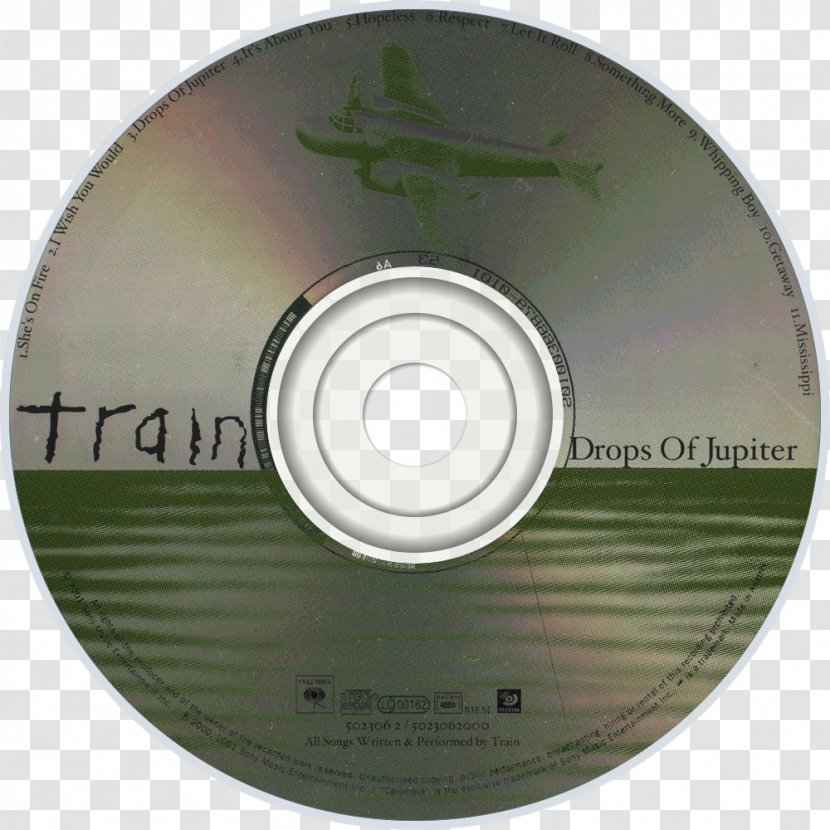 Compact Disc Train Drops Of Jupiter Product Design Album - Dvd Transparent PNG