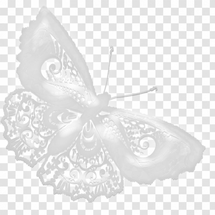 Butterfly Painting Clip Art - Black And White - Butterflies Transparent PNG