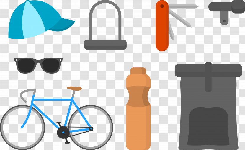 Tandem Bicycle Cycling Clip Art - City - Parts Supplies Transparent PNG