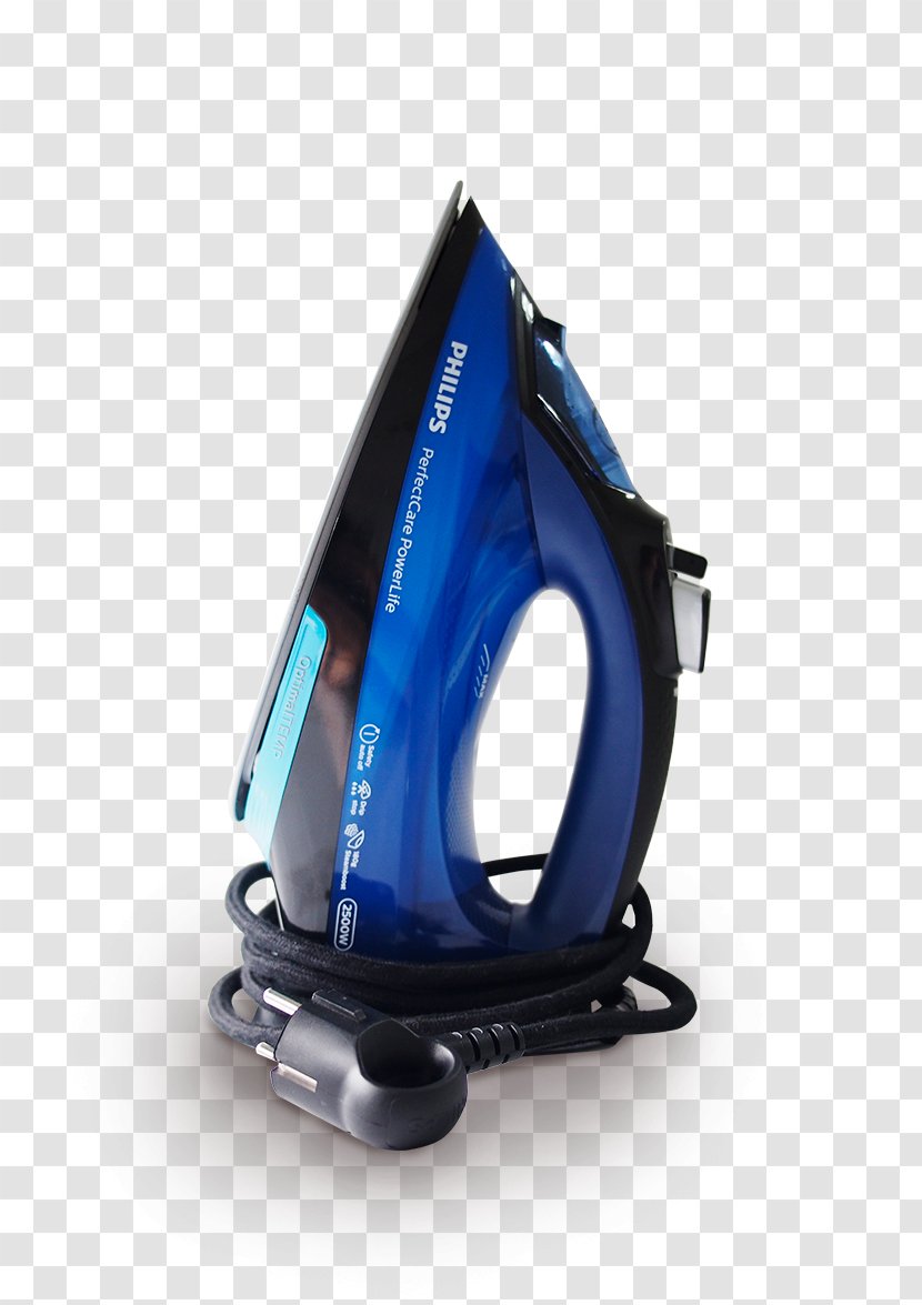 Clothes Iron Simatic Step 7 Vapor Water Steam - Electric Blue - Cosmetic Advertising Transparent PNG