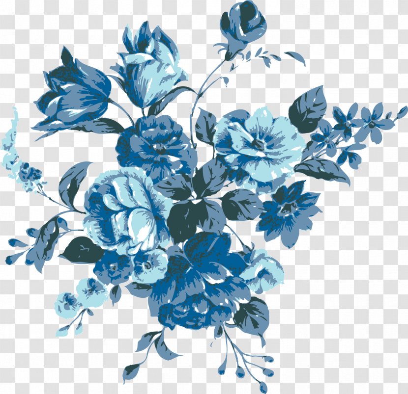 Blue Flower - Floral Design Transparent PNG