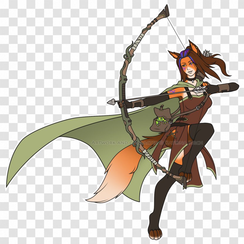 Cartoon Longbow DeviantArt Drawing - Watercolor - Archer Transparent PNG