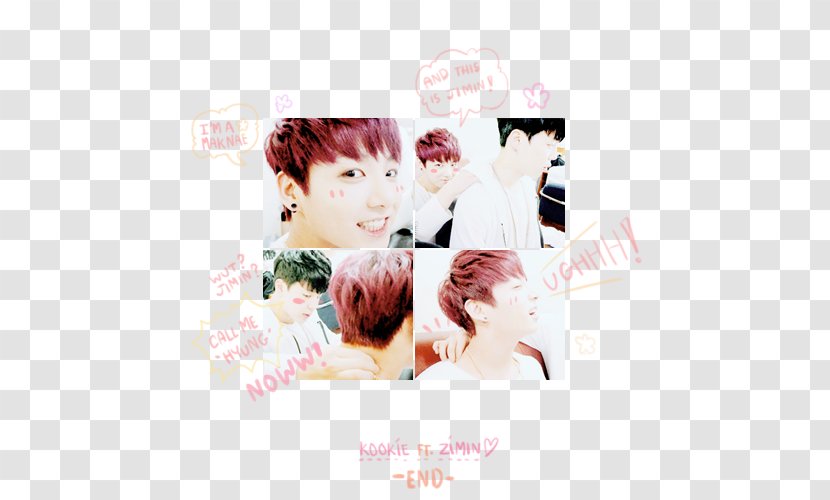 Hair Coloring Skin Pink M Font - Vkook Transparent PNG