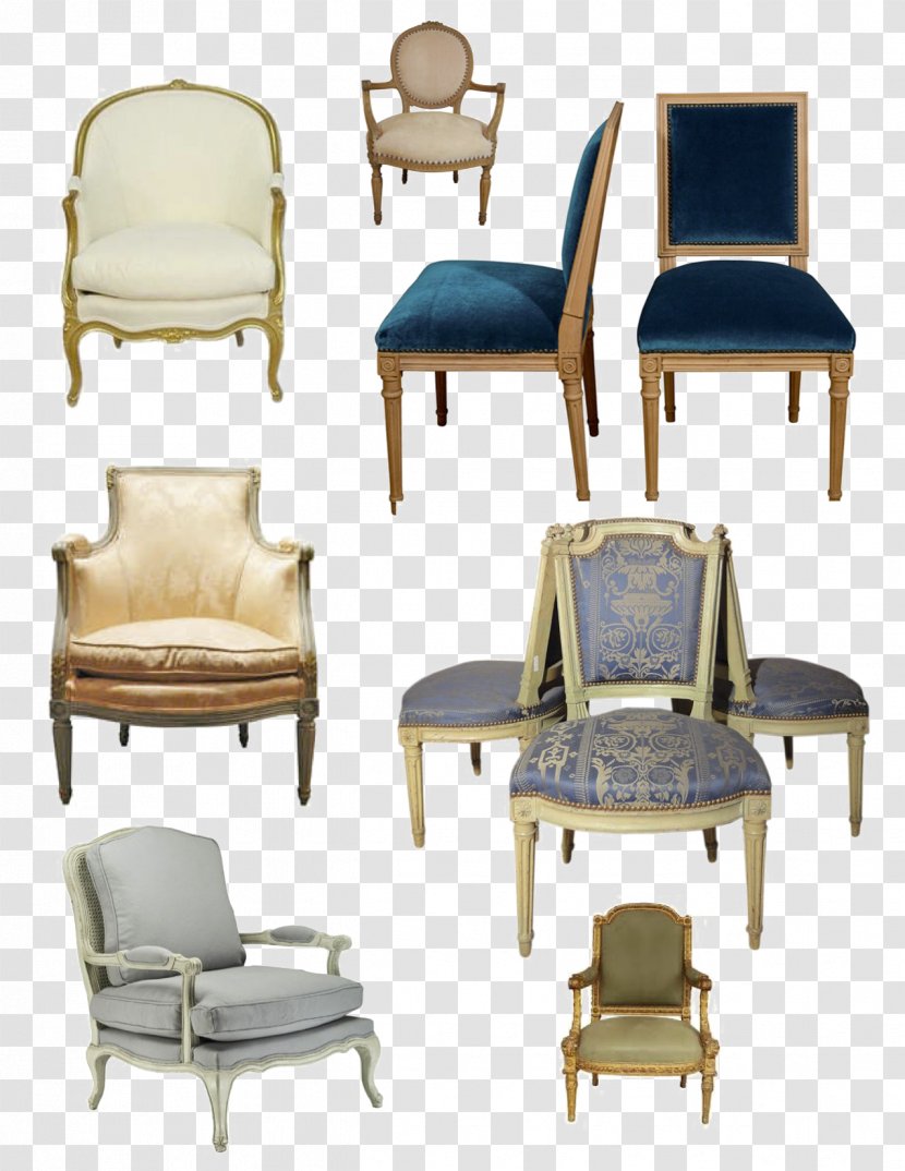 Chair Table Bergère Fauteuil Furniture - Accoudoir Transparent PNG