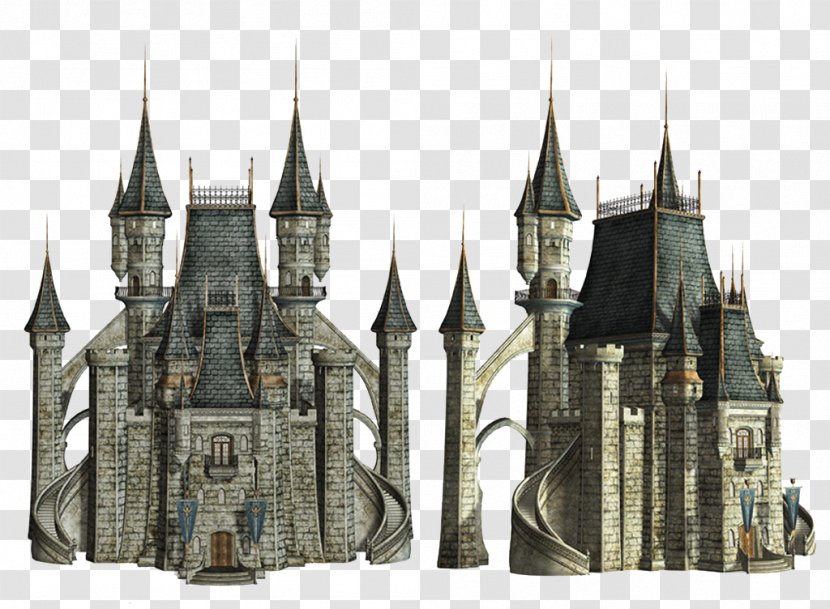 Castle Architecture - Medieval - Gray Transparent PNG