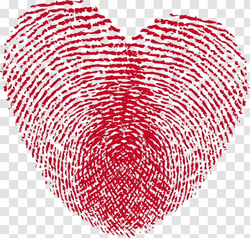 Heart Fingerprint Thumb Vector Graphics - Flower Transparent PNG