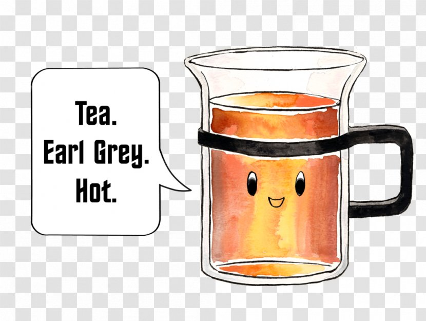 Coffee Cup Earl Grey Tea Jean-Luc Picard - Tableware Transparent PNG