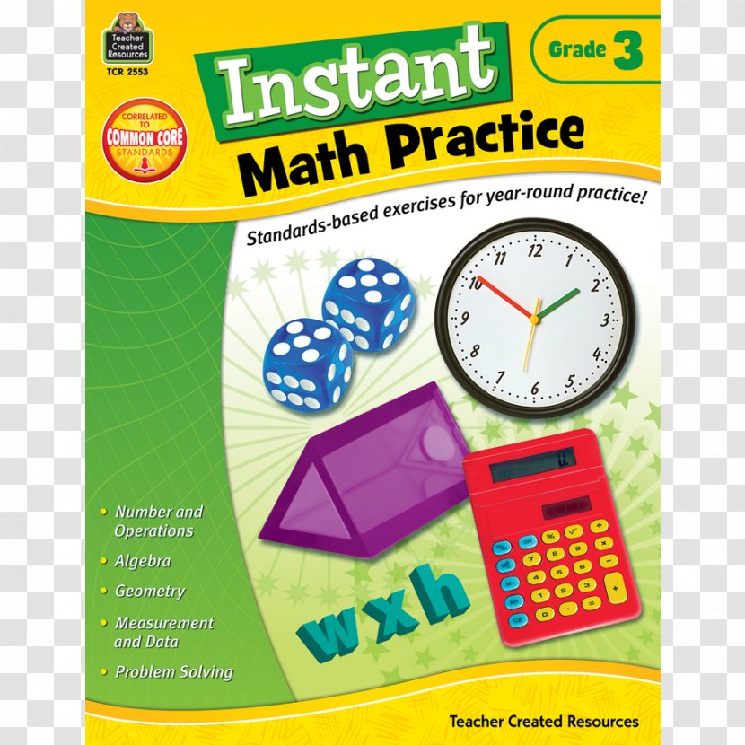 Instant Math Practice: Grade 3 1 Teacher First Educational Stage Transparent PNG