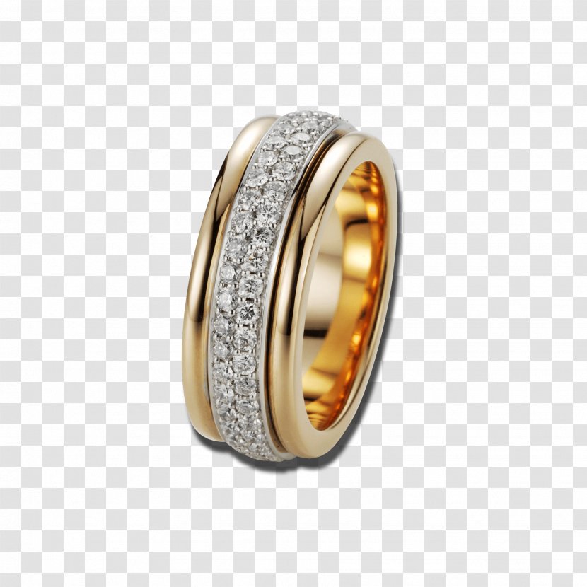 Wedding Ring Jewellery Diamond Białe Złoto - Brand Transparent PNG