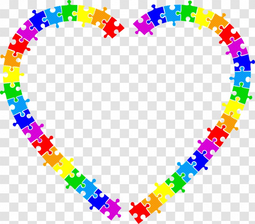 Heart Background - Piece Puzzle - T Transparent PNG