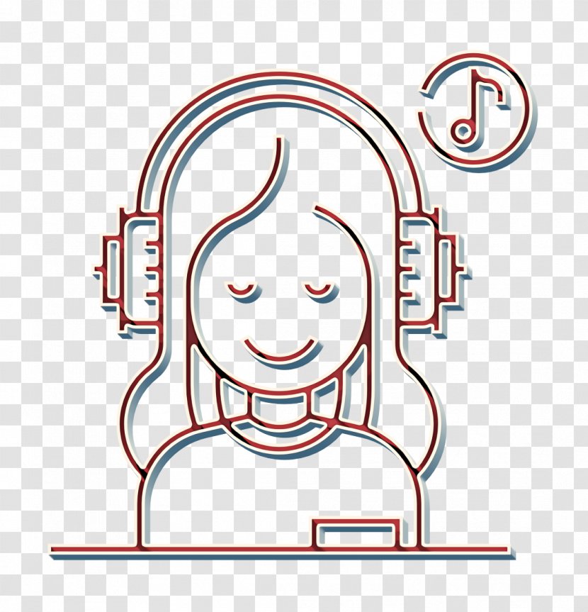 Cure Icon Headphones Healthy Life - Nose - Smile Cheek Transparent PNG