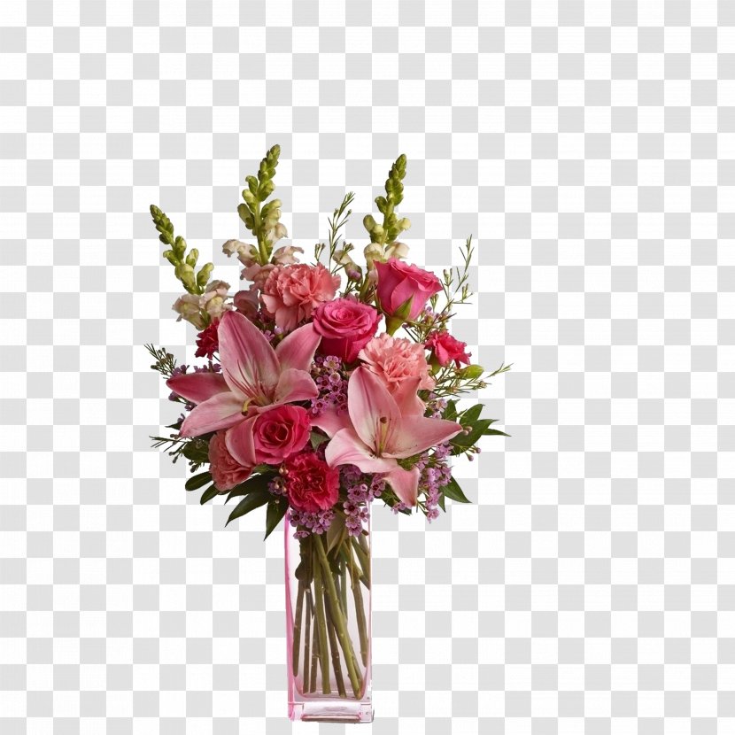 Flower Bouquet Mothers Day Floristry Valentines - Vase Transparent PNG