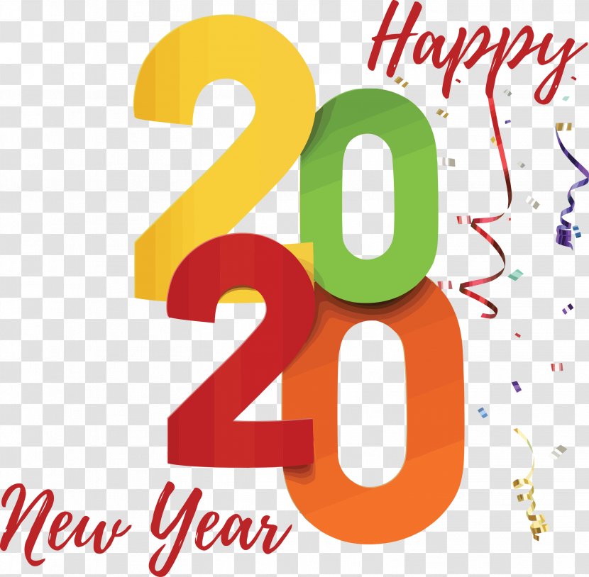 Happy New Year 2020 - Number Transparent PNG