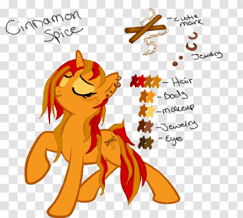 Carnivores Clip Art Horse Illustration Mammal - Heart - Cinnamon Spice Transparent PNG