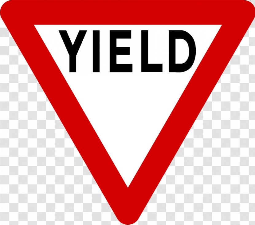 Yield Sign Traffic Stop Regulatory - Light - Road Transparent PNG