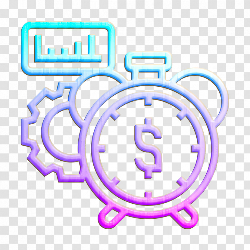 Business Strategy Icon Performance Icon Time Icon Transparent PNG