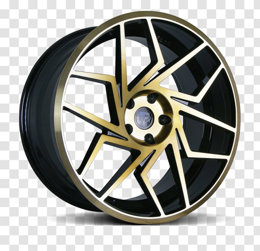 Alloy Wheel Car Tire Bronze Transparent PNG
