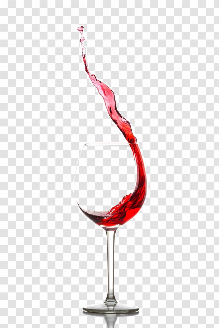 Red Wine Glass - Goblet Splashed With Transparent PNG