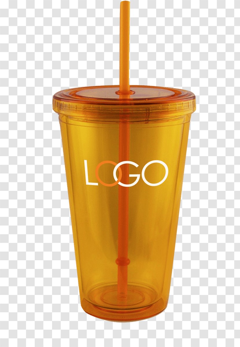 Orange Drink Plastic Lid - Glass Transparent PNG