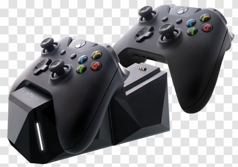 Xbox One Controller Black Battery Charger Video Game - Playstation Accessory Transparent PNG