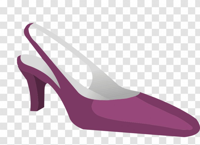 Shoe High-heeled Footwear - Cartoon - Eggplant Heels Transparent PNG